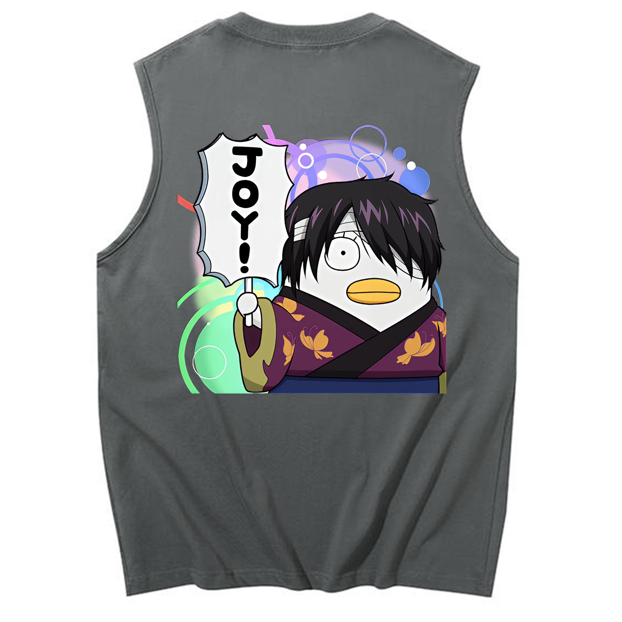 （画像用） ぎんたま 坂田銀時（さかたぎんとき） 神楽 志村新八（しむら しんぱち） GINTAMA Sakata Gintoki Kagura Shimura Shinpachi コットン100％タンクトップ（背面プリント）